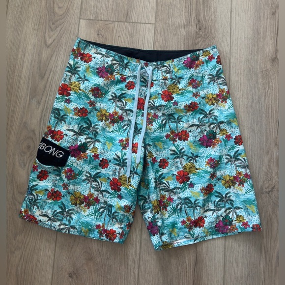 Billabong Men's Floral Paradise Swim Shorts - Multicolor - Picture 1 of 6